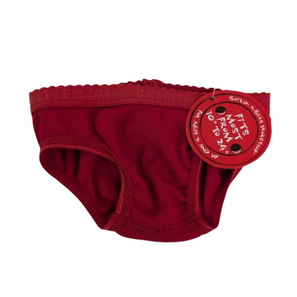 Build A Bear Clothes Cincinnati Reds Dress Peace Shirt Skirts Panties 5 Pc NWT - Picture 6 of 11